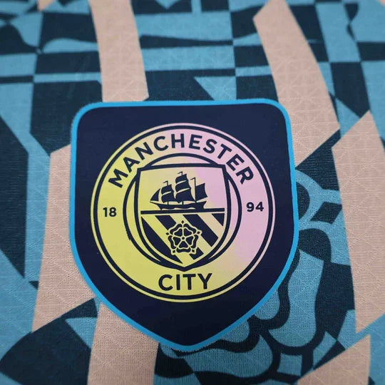 Maillot Manchester City Blue Retro Style Special Edition Shirt 24-25